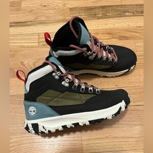 Timberland Women Black and Green Hiking Boots